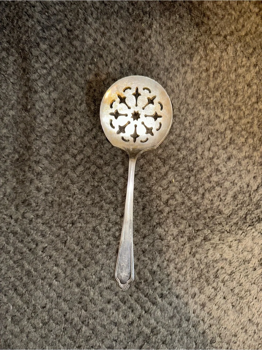 Vintage WM Roger, Original Rogers, Silver Plated Tomato Serving Spoon